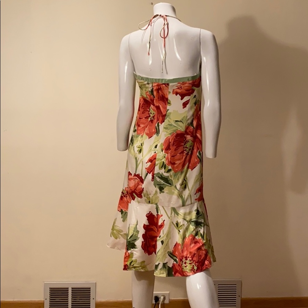 Ann Taylor floral print halter dress size 2 - Picture 5 of 8